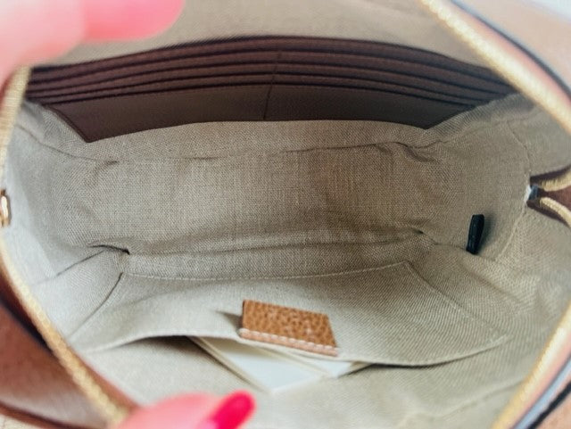 SOLD - Gucci Bree Messenger Bag in Brown