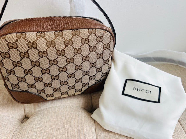SOLD - Gucci Bree Messenger Bag in Brown