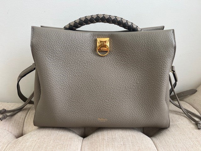 SOLD - Mulberry Iris - Large in Solid Grey