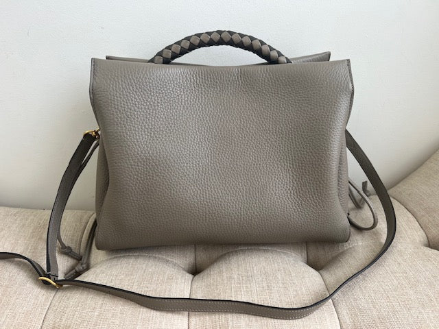 SOLD - Mulberry Iris - Large in Solid Grey