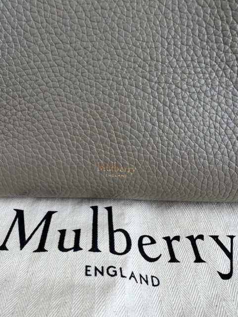 SOLD - Mulberry Iris - Large in Solid Grey