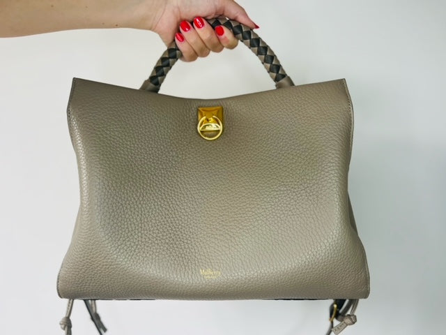 SOLD - Mulberry Iris - Large in Solid Grey