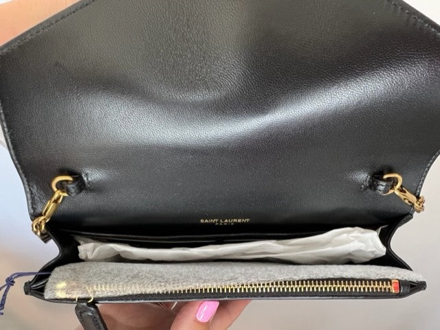 YSL Cassandre leather shoulder bag