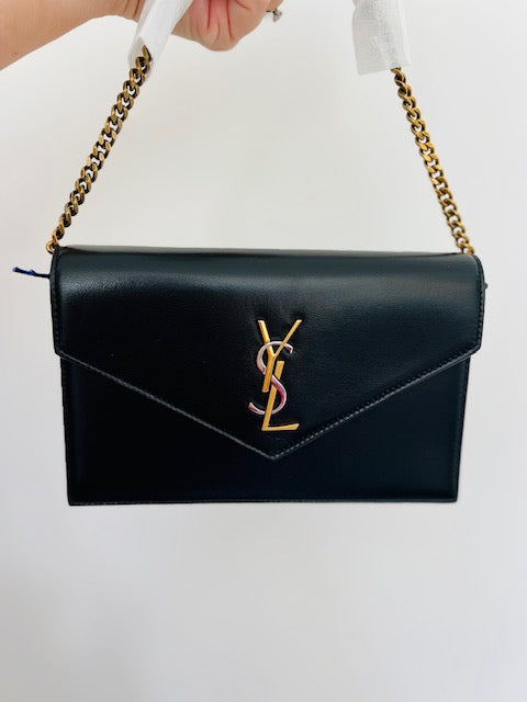 YSL Cassandre leather shoulder bag