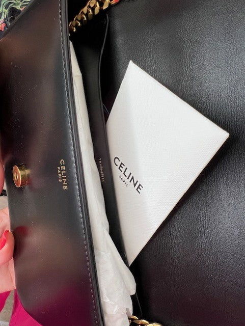 Celine Cuir Triomphe in Shiny Calfskin Shoulder Bag