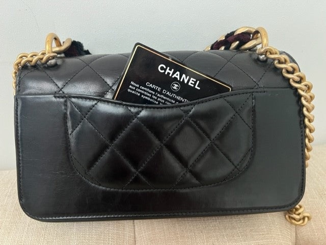 Vintage Chanel Timeless Classique Top Handle in Black