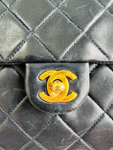 Chanel Vintage Classic Quilted Single Flap Bag