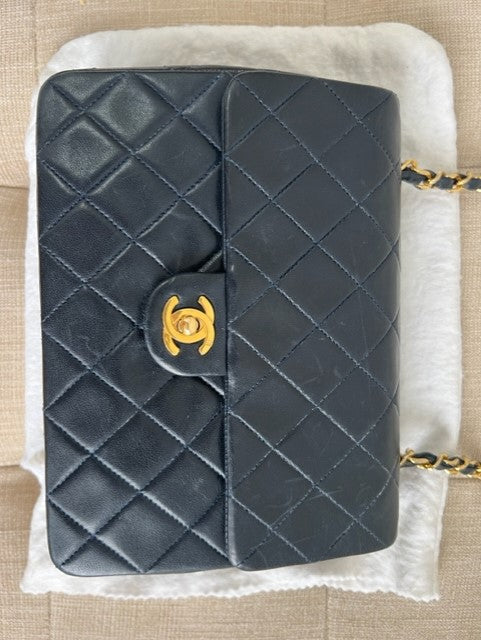 Chanel Vintage Classic Quilted Single Flap Bag