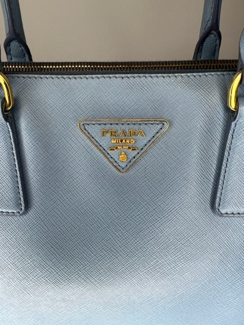 Prada Saffiano Lux - Astrale blue