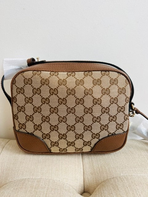 SOLD - Gucci Bree Messenger Bag in Brown