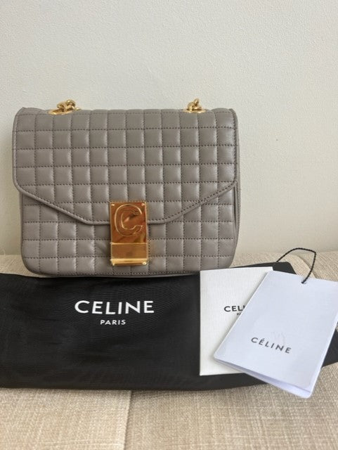 Celine Quilted Leather C Handbag