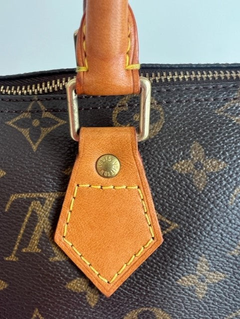 Auth Louis Vuitton Vintage Monogram Speedy 25 Hand Bag 0L100010n
